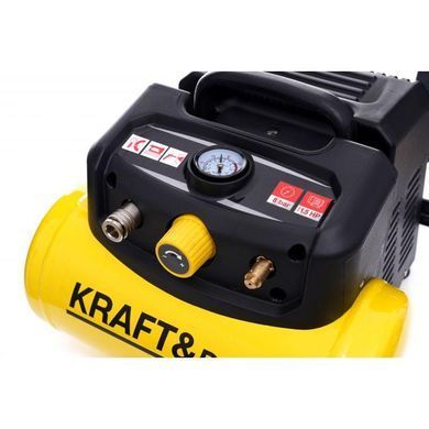 Безмасляний компресор 6 л 8 бар Kraft&Dele KD1415