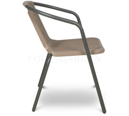 Комплект садових стільців під ротанг SIMPLE Cappucino 8 шт Focus Garden