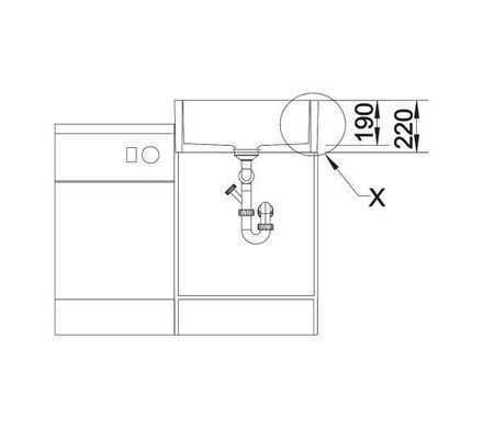 Кухонная мойка Blanco Panor 60 514486 - белый глянец