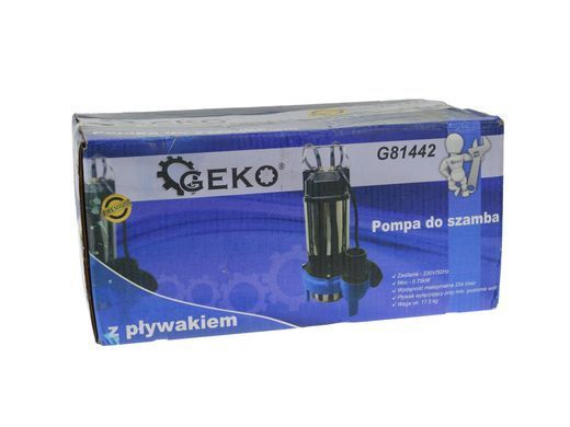 Насос фекальний із поплавком Geko G81442
