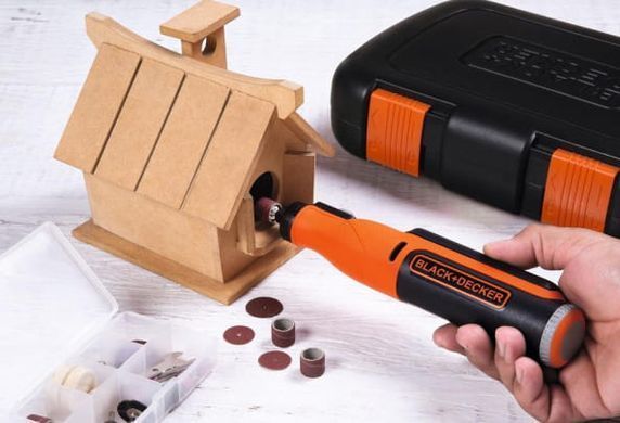 Багатофункціональний інструмент акумуляторний Black Decker гравер, набір 53 шт