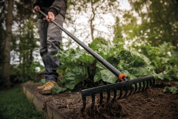 Граблі садові металеві 14 зубців 358 мм Solid Fiskars