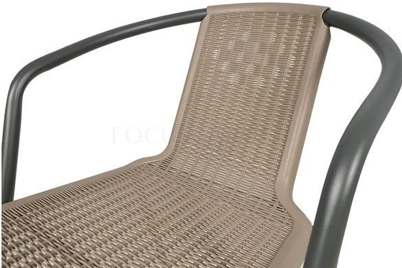 Комплект садових стільців під ротанг SIMPLE Cappucino 8 шт Focus Garden