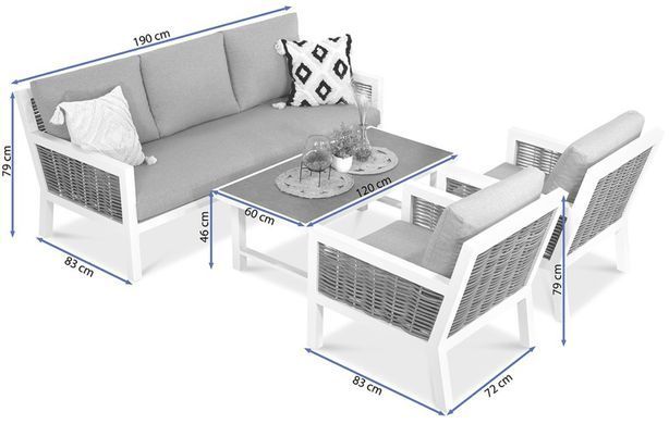 Меблі для терас Furrore Olympia caffe White