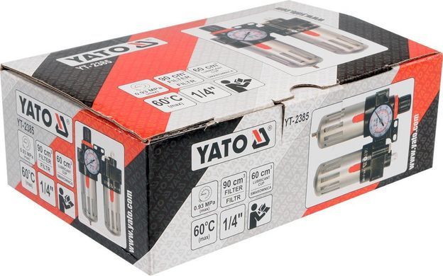 Блок підготовки повітря 1/4&rdquo; для компресора Yato YT-2385