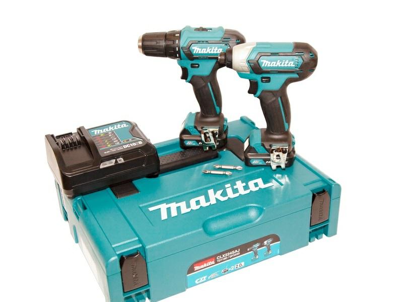 Набор аккумуляторных шуруповертов Makita CLX224X 12V с двумя аккумуляторами 2.0Ah