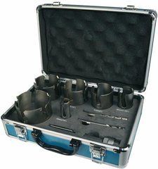 Makita Набор коронок TCT Economy 6шт (универсальные) 22,35,51,57,64,76мм+2WP+1 адаптер
