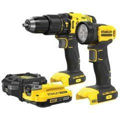 STANLEY ДРЕЛЬ-ШУРУПОВЕРТ УДАРНЫЙ V20 SFMCD711 50Nm 1x2,0Ah КЕЙС +ФОНАРИК SFMCK210D1