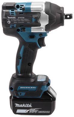 MAKITA КЛЮЧ УДАРНИЙ 1/2" 18V DTW700RTJ 700Nm 2x5,0Ah КІЛЬЦЕ