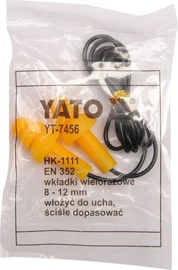 Yato YT-7456 Протишумні беруші 50 пар (силікон) 22дБ