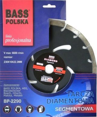 Алмазный диск по бетону 230 мм Bass Polska 2290