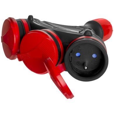 Розетка потрійна з заслінками Ip54 16A