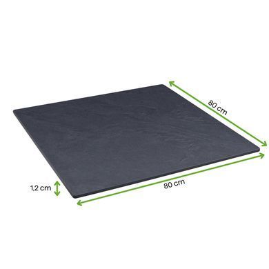 Стільниця для столу VENA 80x80 см антрацитовий мармур HPL Bj&oslash;rkka