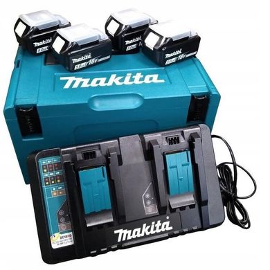 Набір акумуляторів LXT АКБ BL1850 та зарядний пристрій DC18RD + Makpac Makita