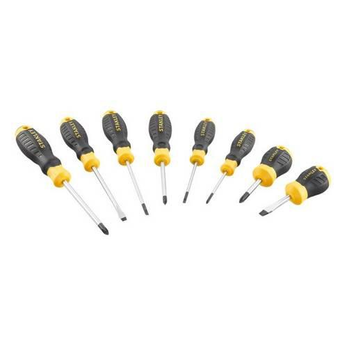 Отвертки Stanley 8 шт. C/Grip: 4 шлицевые и 4 крестовые STHT16167-0