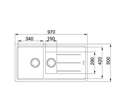 Кухонна мийка Franke Basis BFG 651 - полярна білизна