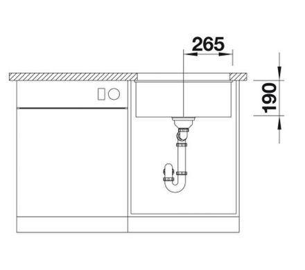 Кухонна мийка Blanco Subline 500-U 525995- чорний
