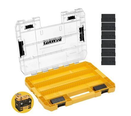 Футляр для біт системи TSTAK Tough Case L із роздільниками DT70839 DeWALT