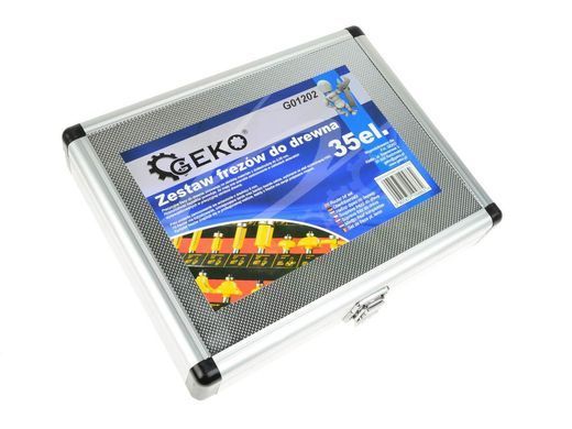 Набор фрез по дереву 35 штук Geko G01202