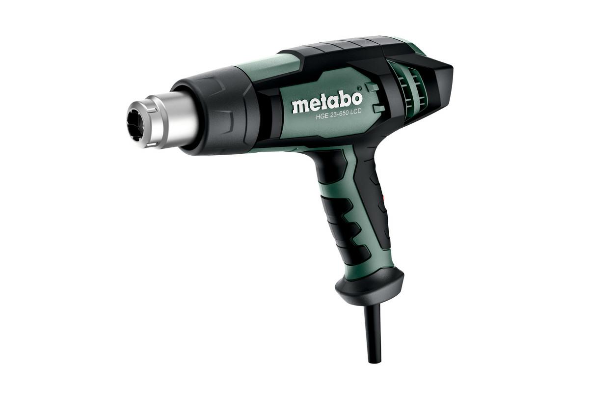 Фен технічний 2300 Вт, до 650 °C, METABO HGE 23-650 LCD з LCD-дисплеєм