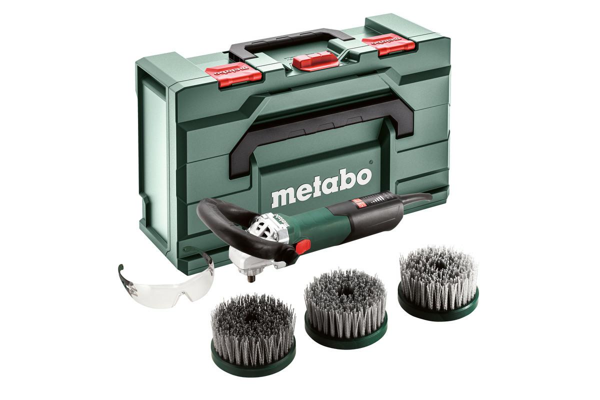 Полировальная машина угловая Metabo PE 15-25 Set, 1500 Вт, 3 щётки и кейс