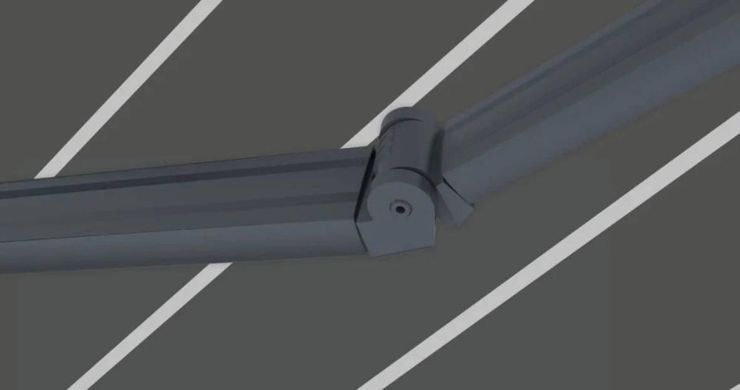 Автоматична маркіза для літніх майданчиків Grey/White Premium Automatic Gutroof