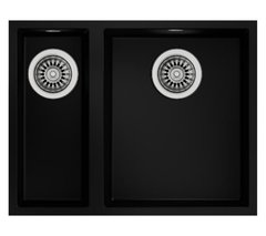 Кухонна мийка Teka SQUARE 2B 560 TG чорний - граніт, підвісна