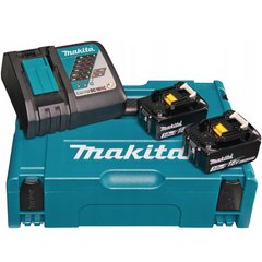 Набір акумуляторів Makita 2x 3 Ач АКБ BL1830B та зарядний пристрій DC18RC + Makpac