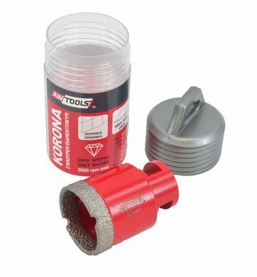 Коронка Awtools з алмазним напиленням M14 68 мм