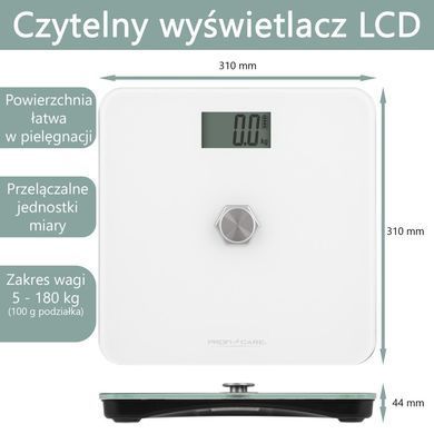 Кінетичні ваги без батарейок ProfiCare PC-PW 3112 білий