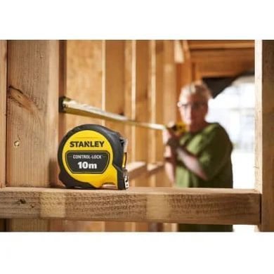 Рулетка будівельна&nbsp;вимірювальна 10 м&nbsp;CONTROL-LOCK&nbsp;STANLEY STHT37233-0