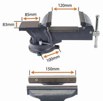 Лещата слюсарні Powermat PM-IS-150T