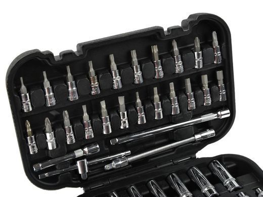 Набір торцевих ключів E-Torx та біт 1/4"56 штук Geko G10153