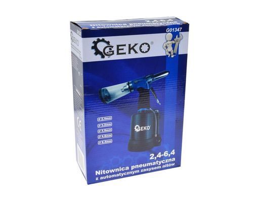 Пневматичний заклепочник 2.4-6.4 MM Geko G01347