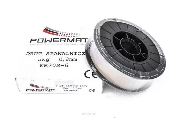 Дріт зварювальний обміднений Powermat 5кг/0,8мм - ER70S-6