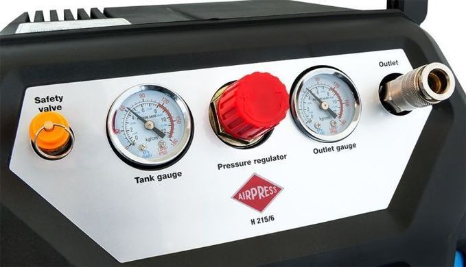 КОМПРЕСОР AIRPRESS H215/6 6L/1,5КС БЕЗМАСЛЯНИЙ 215 Л/ХВ.
