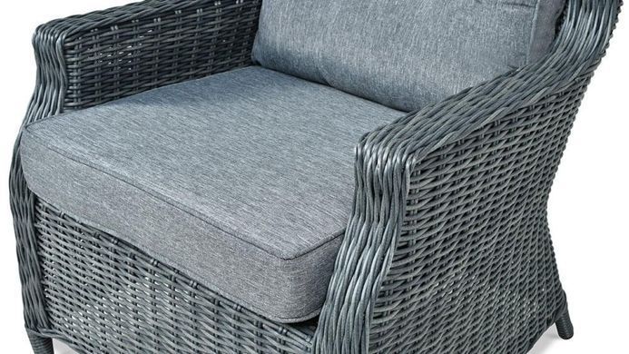 Плетені меблі меблі з ротанга Focus Garden Trivento Duo Темно-сірий