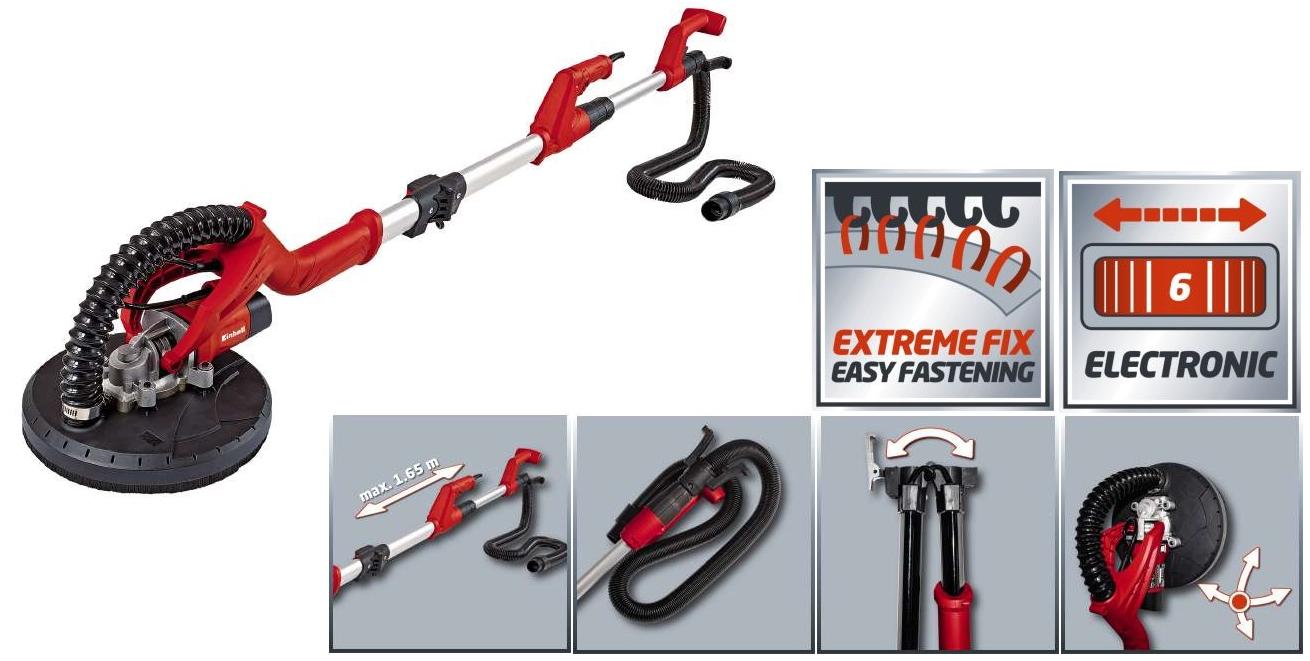 Шлифовальная машина для гипса Einhell TC-DW 225 600 Вт 225 мм с кейсом