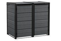 Забор для мусорных баков 2&times;240 л Hide Away серый Keter