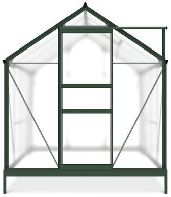 Теплиця з полікарбонату 252x190 см Focus Garden Темно-зелена