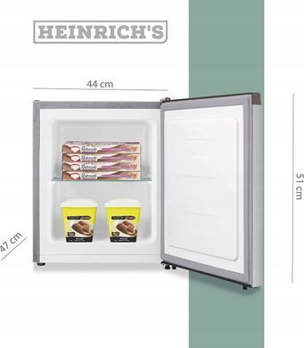 Міні-морозильна камера 34 л срібло HEINRICH'S HKB 4088 SI SREBRNA