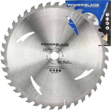 Алмазний диск 450mm*32*40T POWER BLADE Mar-Pol M090753