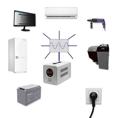 ИБП Qoltec Pure Sine Wave | 1000 ВА | 700 Вт | Серый
