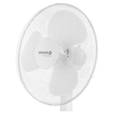 Підлоговий вентилятор 50 Вт 3 швидкості, регулювання висоти Sencor SFN 4047WH
