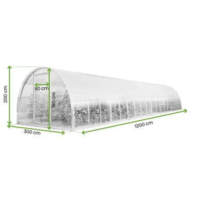 Теплиця для саду полікарбонатна 6 мм CEPRA 3x12 м&nbsp;Cultivo