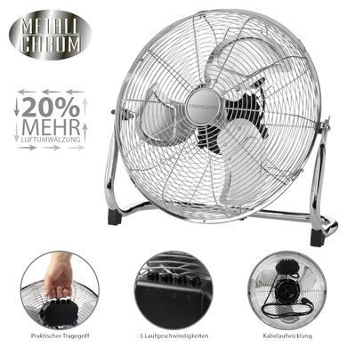 Вентилятор побутовий підлоговий PROFI CARE PC-VL 3065 WM 3 швидкості 40 см метал 100 Вт
