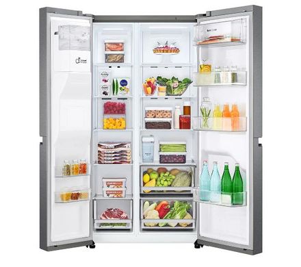 Холодильник LG GSLV31DSXE No Frost - 179см с камерой свежести