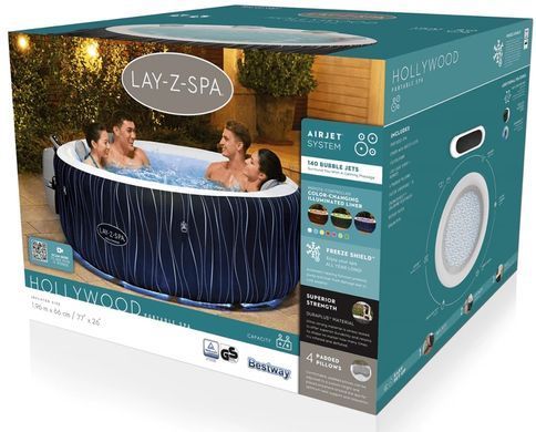 Надувной SPA бассейн Bestway Hollywood AirJet 60059