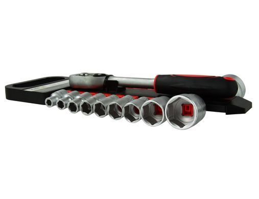 Ключи торцевые с трещоткой 8-32 мм 1/2" 19 штук Keltin K00107
