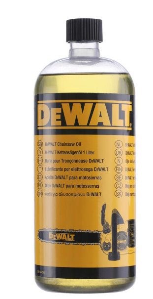 Масло для цепи бензопилы DeWalt DT20662, 1 л (равномерная смазка)